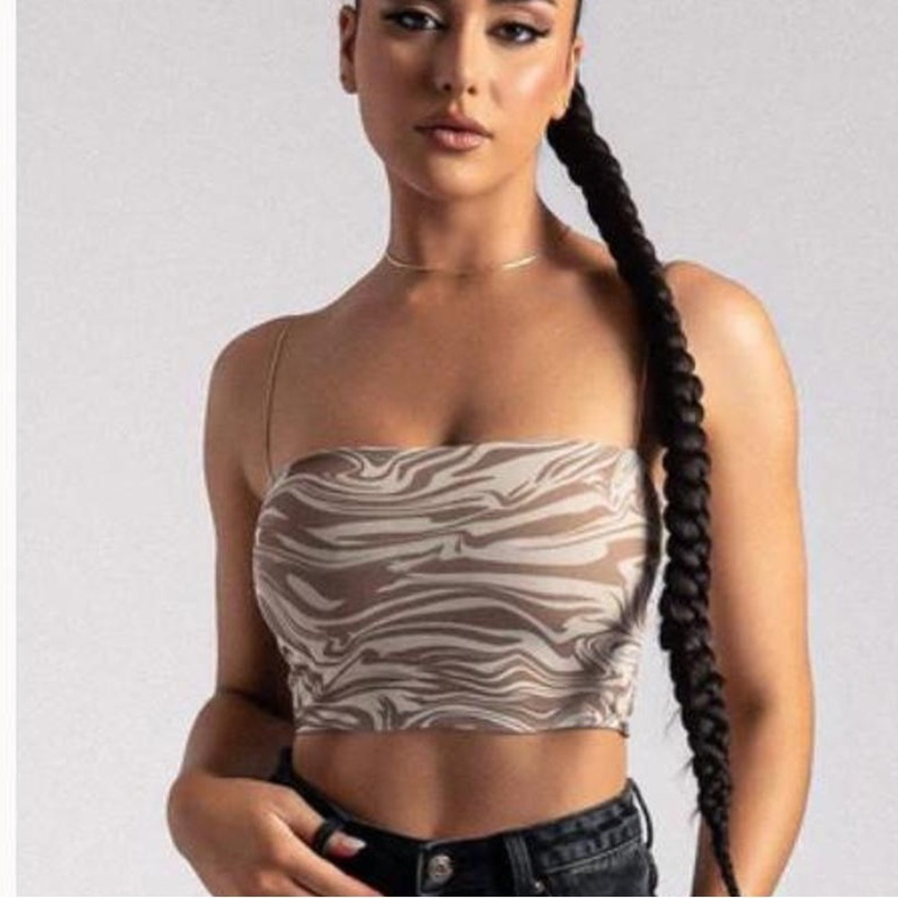 MESHKI Yvonne Crop Top Size S Spring Summer Festival Coachella Vacation